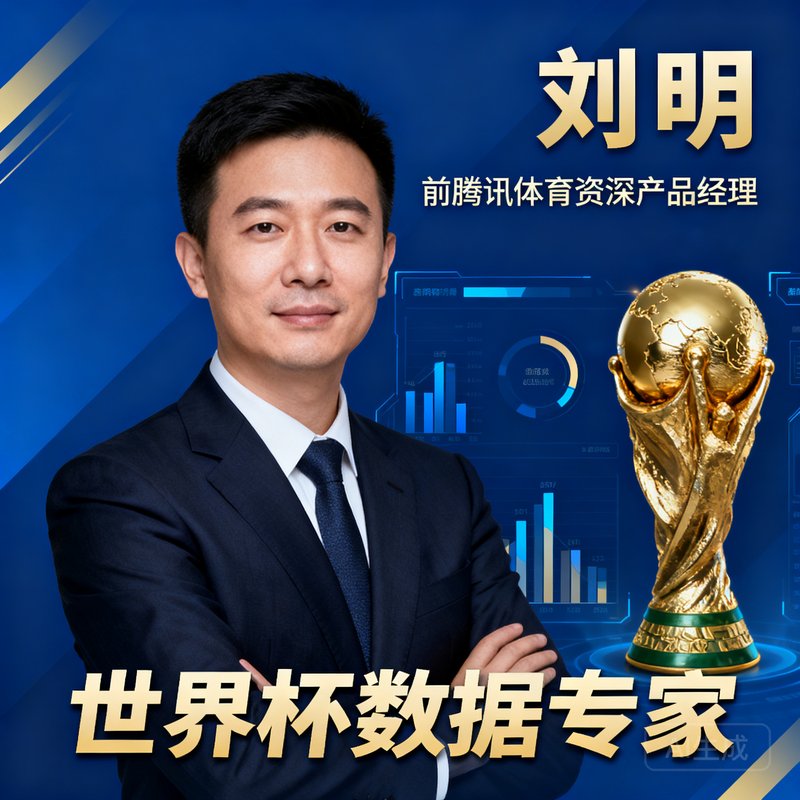 CEO刘明，前腾讯体育资深产品经理，世界杯数据专家