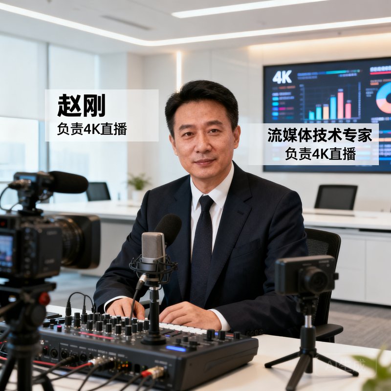 赵刚，流媒体技术专家，负责4K直播